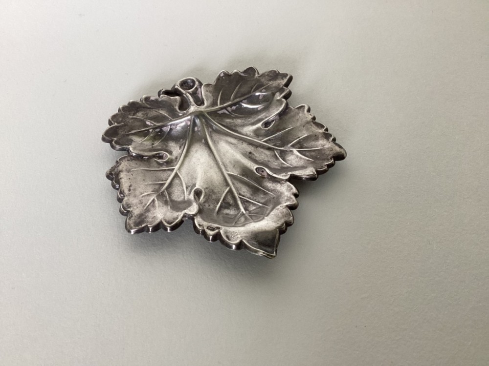 Sterling Silver Leaf Dish by Pedro Duran Spain