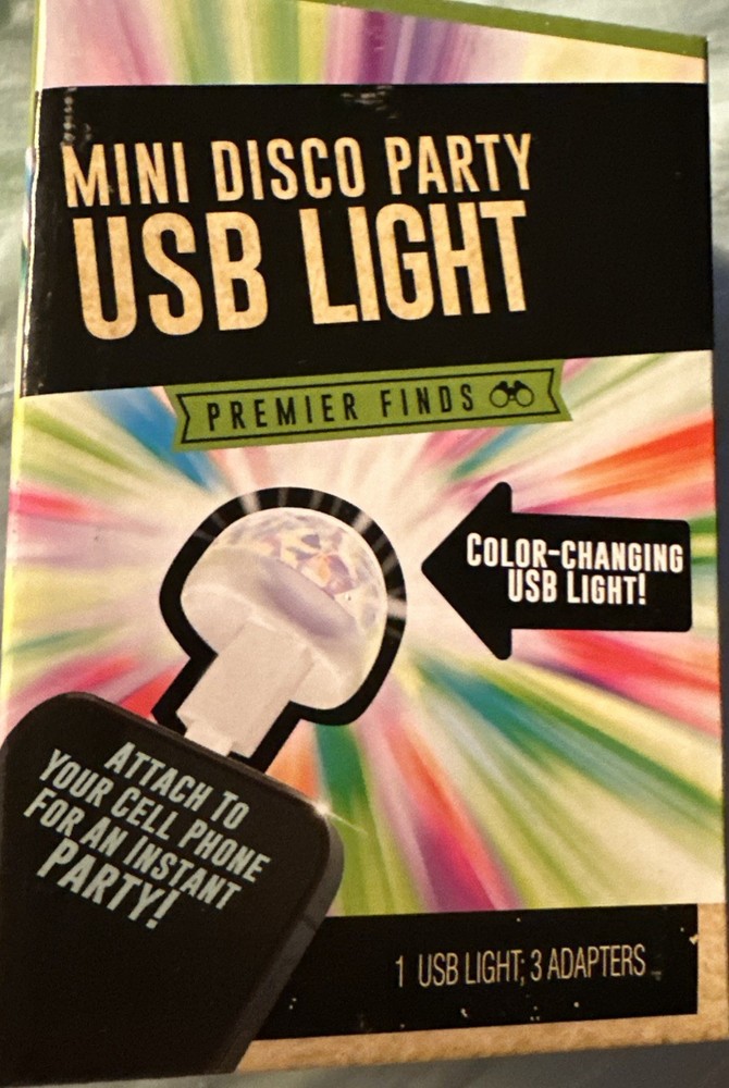🌟 New In Box Mini Disco Party USB light 🌟