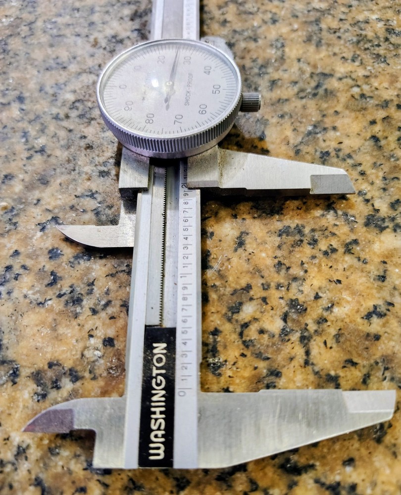 🗽WASHINGTON 6 INCH DIAL CALIPER SMOOTH MOVEMENT