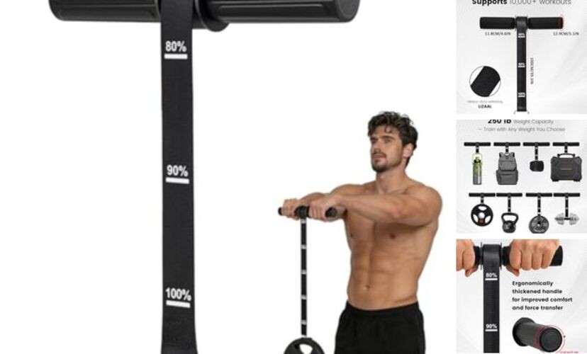 Forearm Strengthener & Wrist Roller，Forearm Exerciser with Thicker Black
