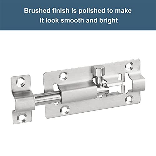 2 Pack Barrel Bolt Latch, Upgraded 3 Inches Slide Latch Lock, Thickened