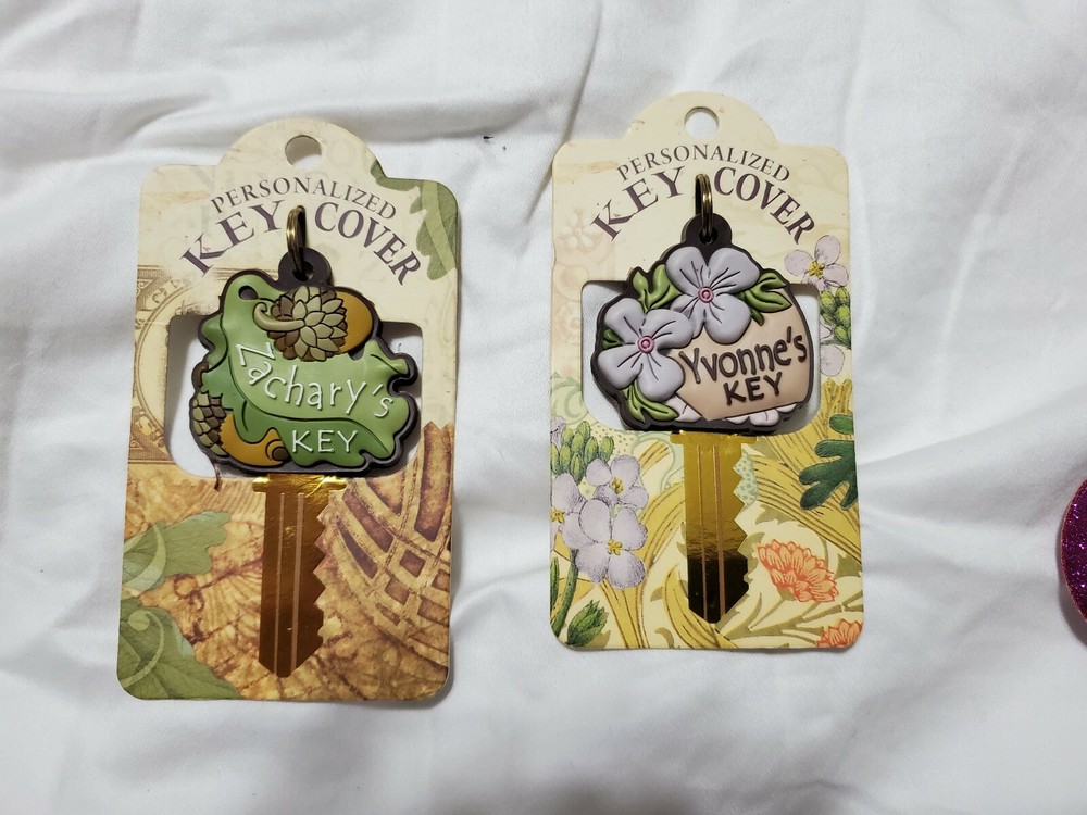 PERSONALIZED KEY COVERS NAMES THAT START WITH Y, Z,E ,G & N