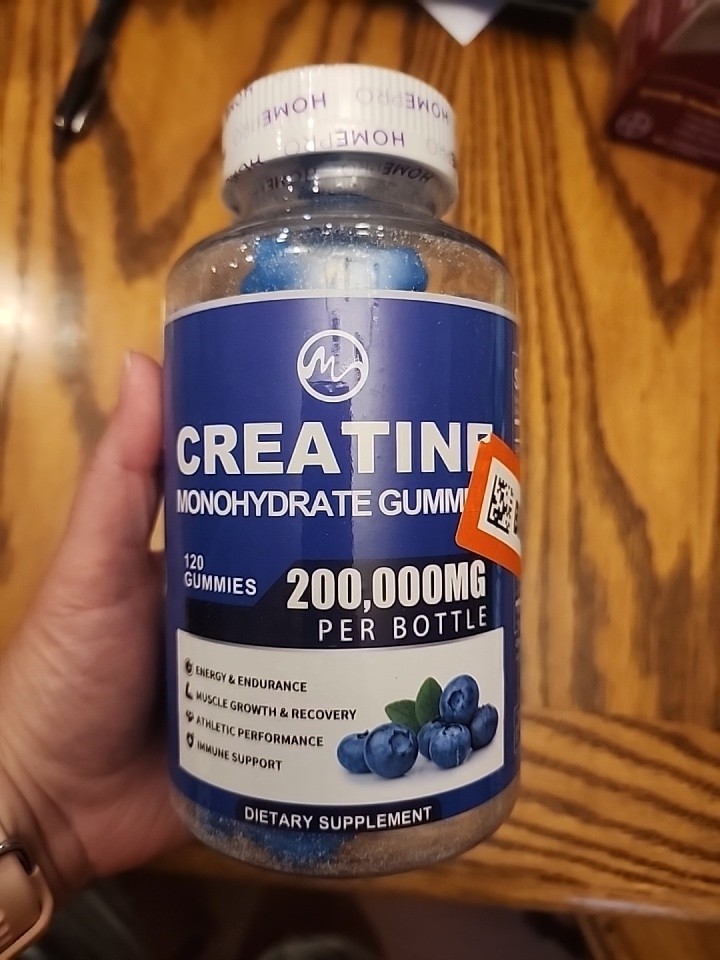 Creatine Monohydrate Blueberry Gummies - Enhance Brain Function + Build Muscle