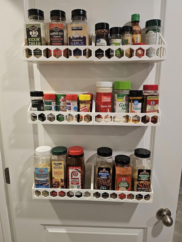 Floating Kitchen Spice Shelf: Wall-Mounted Pantry Organizer