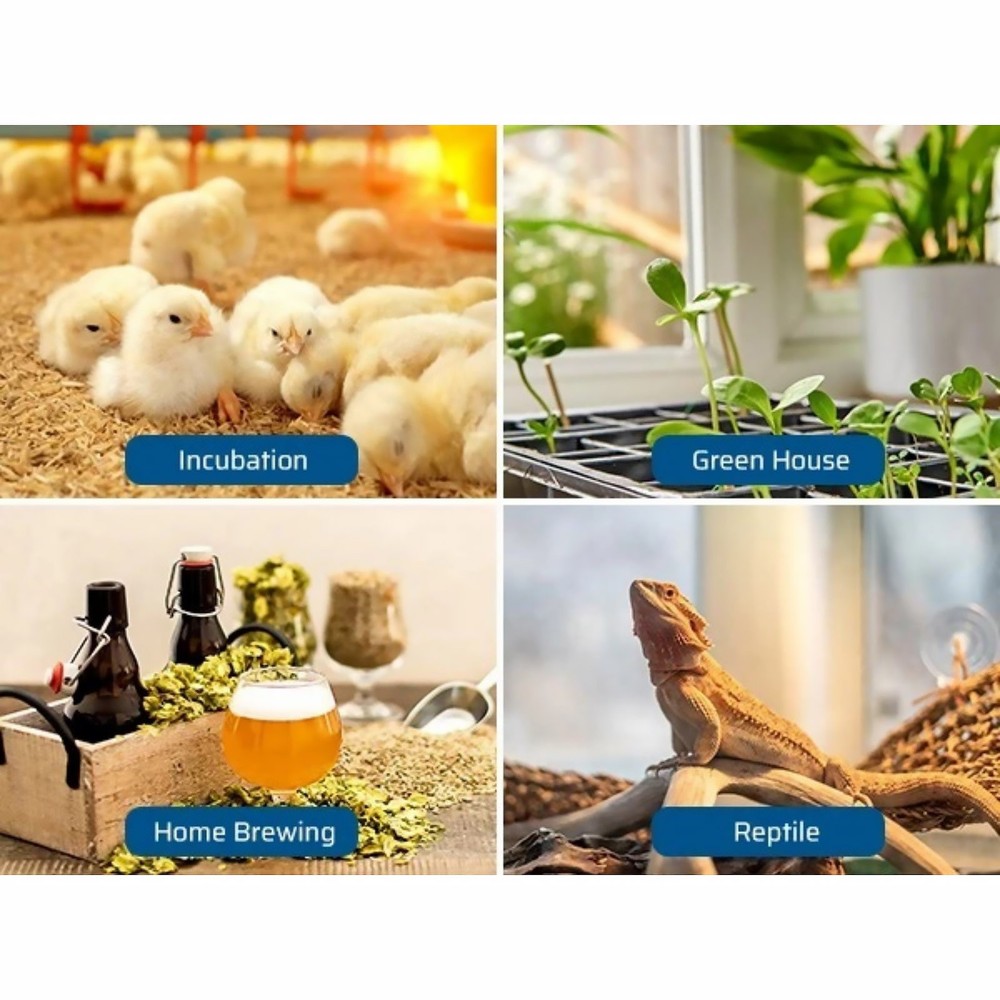 Digital Temperature Controller Plug Thermostat With Memory Function 16A Output