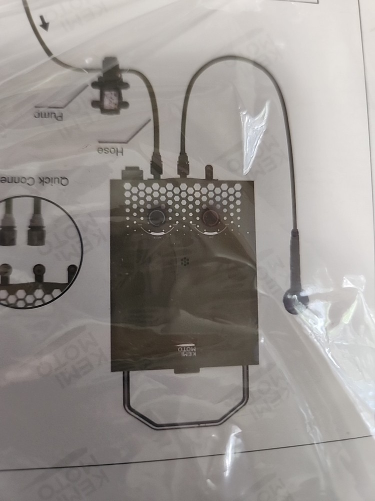 KEMIMOTO Camping Portable Tankless Water Heater with 1.2GPM Pump，5L (H)