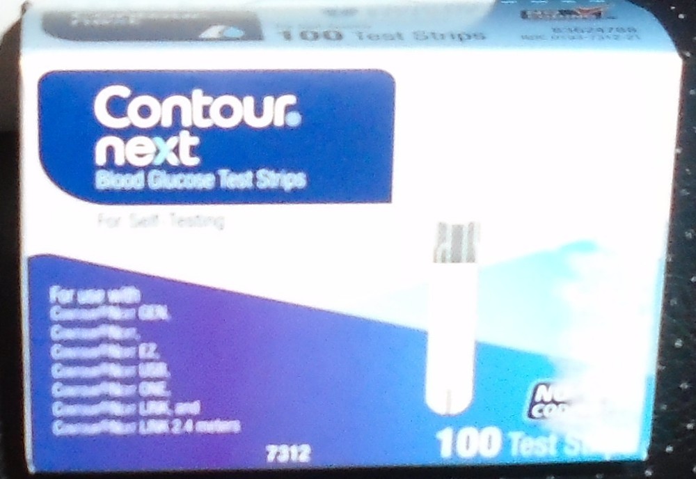 CONTOUR NEXT - BLOD GLUCOSE TEST STRIPS - 100 STRIPS  EXP 11/26