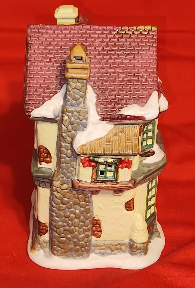 Ceramic Holiday House Display Ornament