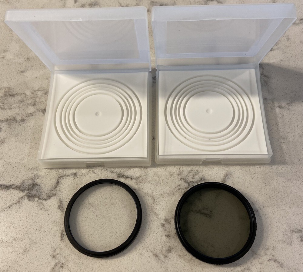 2 - AmazonBasics Circular Camera Lens Filter - 55 mm 1 Polarizer and 1 not
