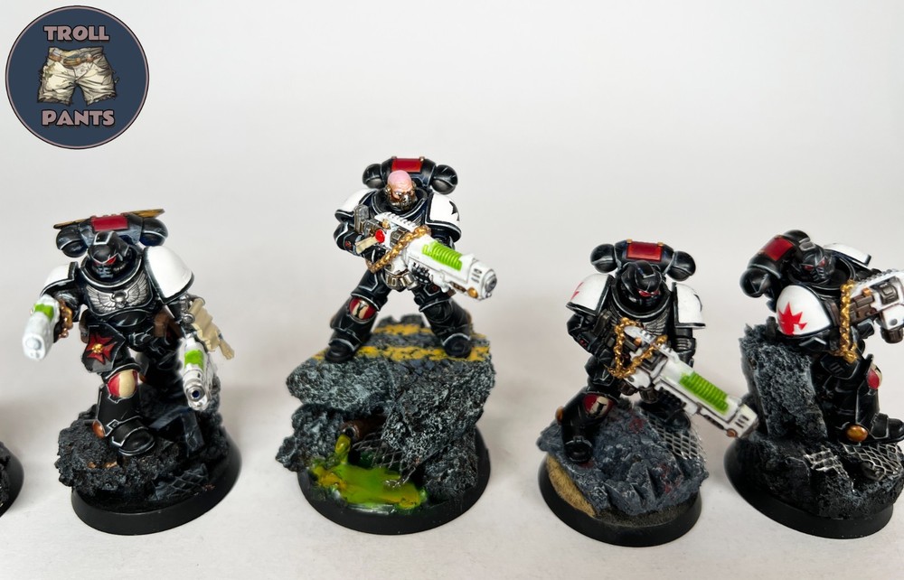 Warhammer 40k - Black Templar Space Marines - 5 Hellblasters