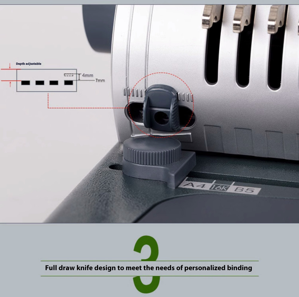 Apron Text Binding Machine S100 Comb Binding Machine Office 21-hole Punch