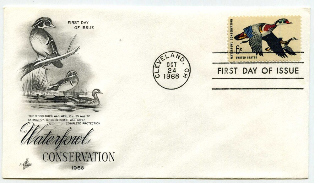 1362 Waterfowl Conservation ArtCraft FDC