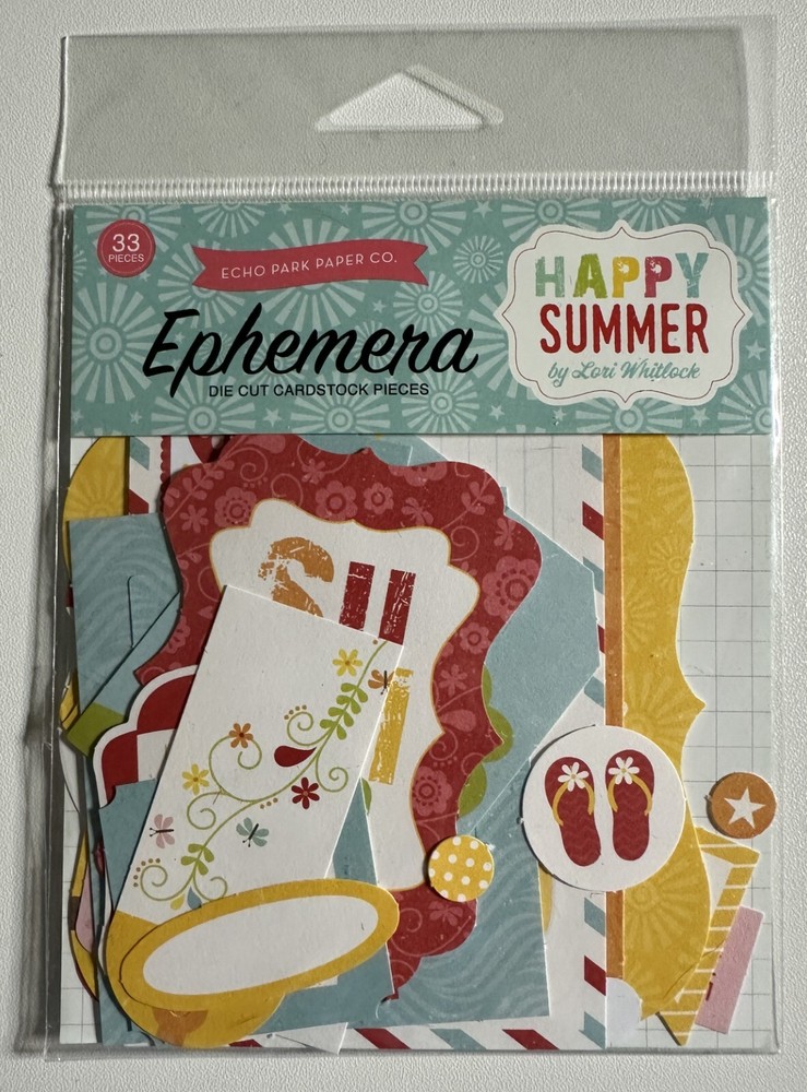 Echo Park Ephemera Die Cut Packs Multiple Variations Available-You Choose