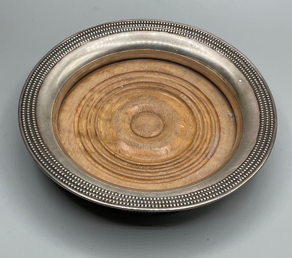 ANTIQUE GORHAM STERLING BOTTLE COASTER