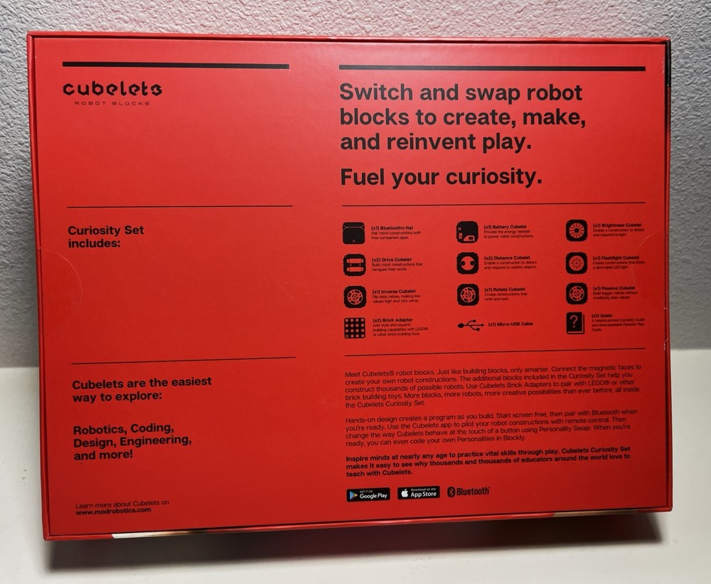 Cubelets Curiosity Set Modular Robotics Robot Blocks Set Cubes STEM