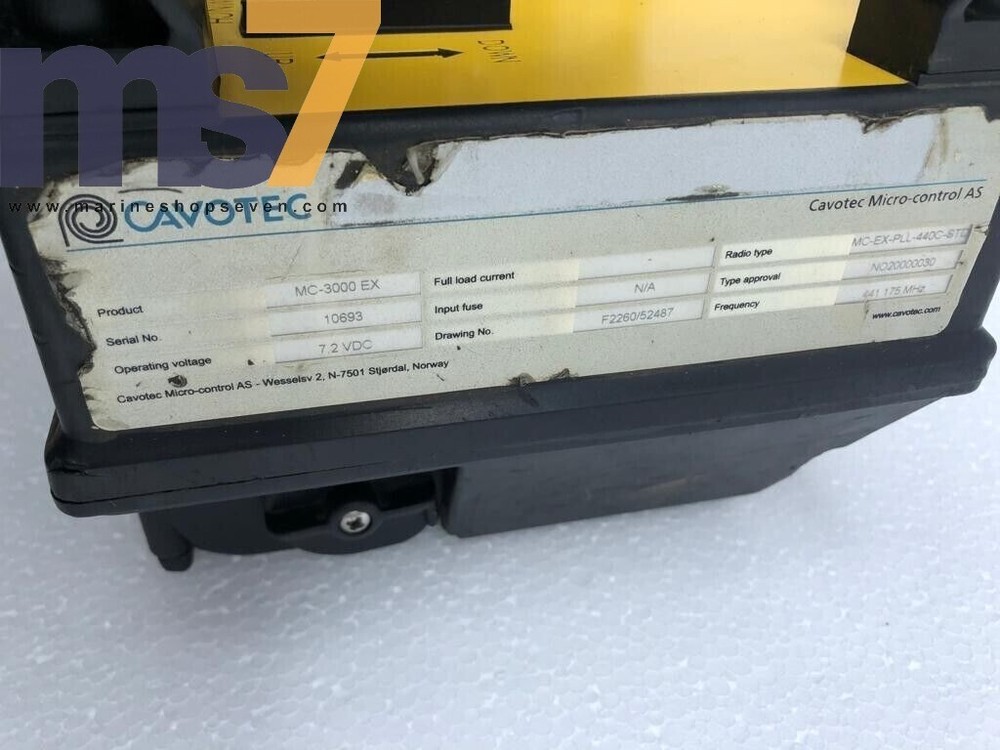 CAVOTEC MICRO-CONTROL AS MC-3000 EX AKER SOLUTIONS CRANE REMOTE CONTROL #3