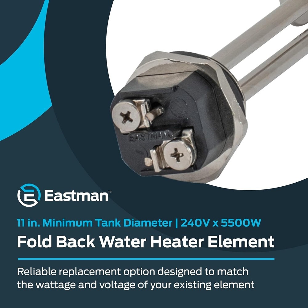 Efficient High Watt Density Water Heater Element - 5500W, Fits Standard Heaters