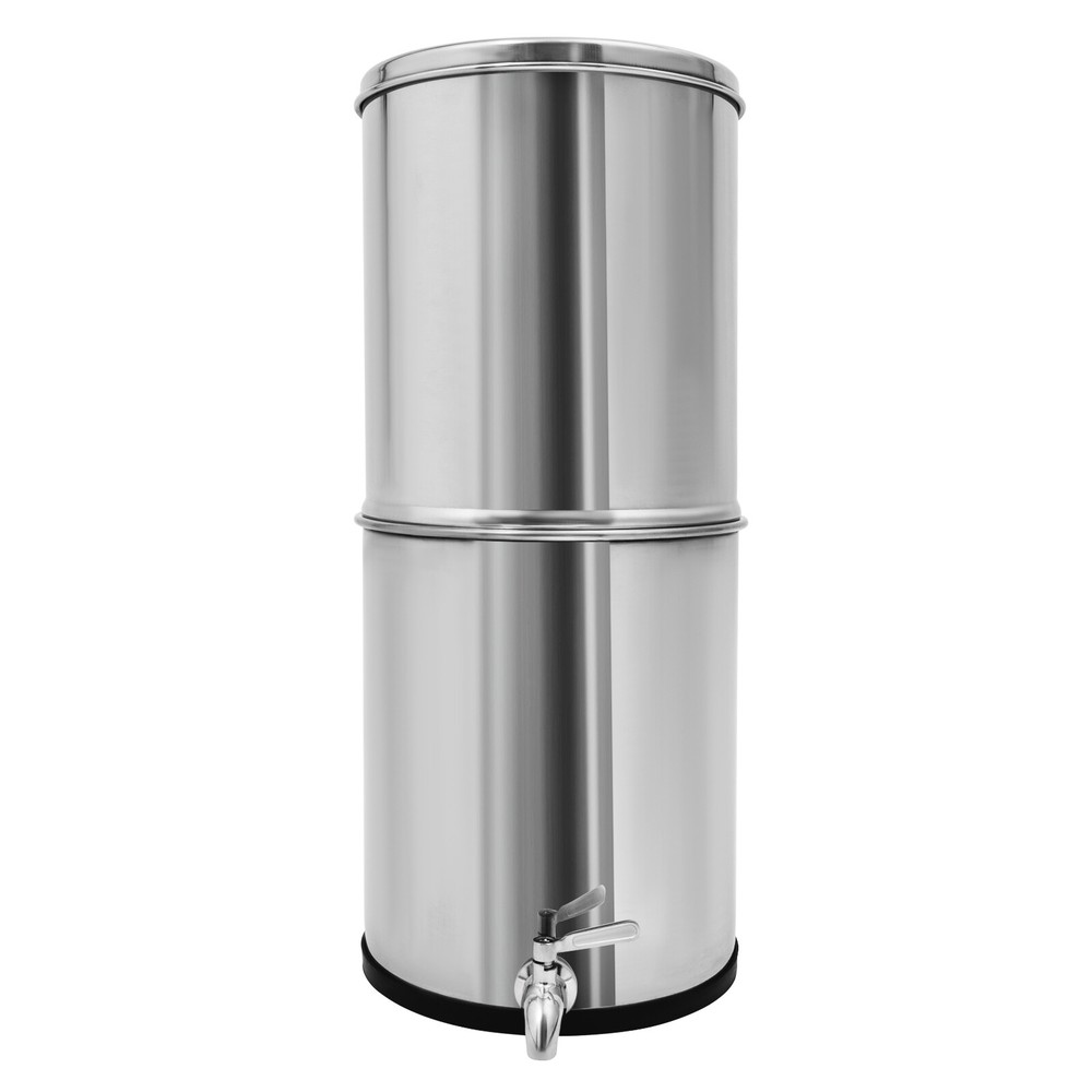 8.5L Gravity-Fed Water Filter Countertop Water Purification System w/2 Filters