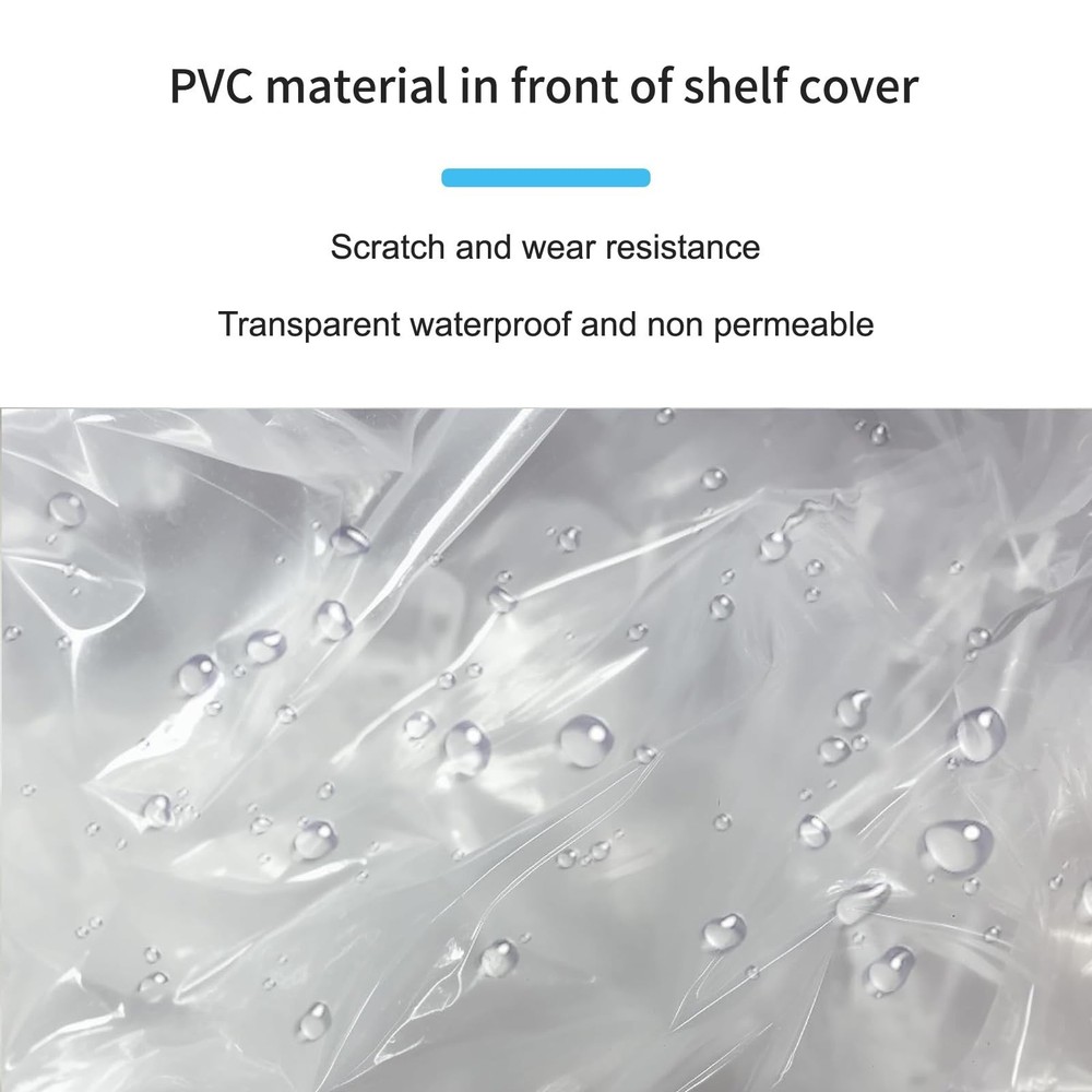 Rack & Shelf Cover for Storage Shelving, Waterproof & Dustproof Protector wit...