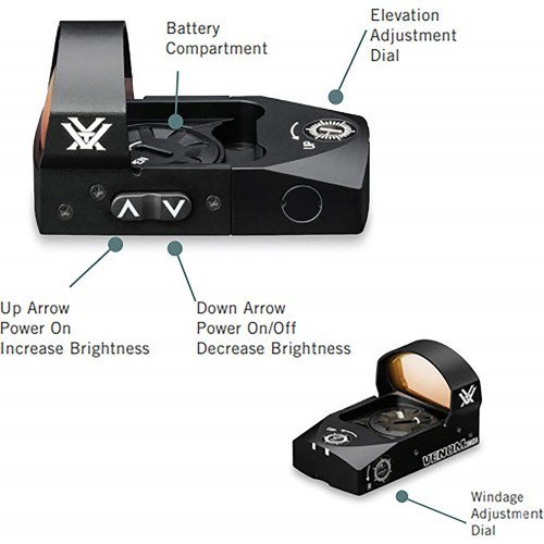 Vortex Venom Red Dot Sight 3 MOA - Black (VMD-3103) Original