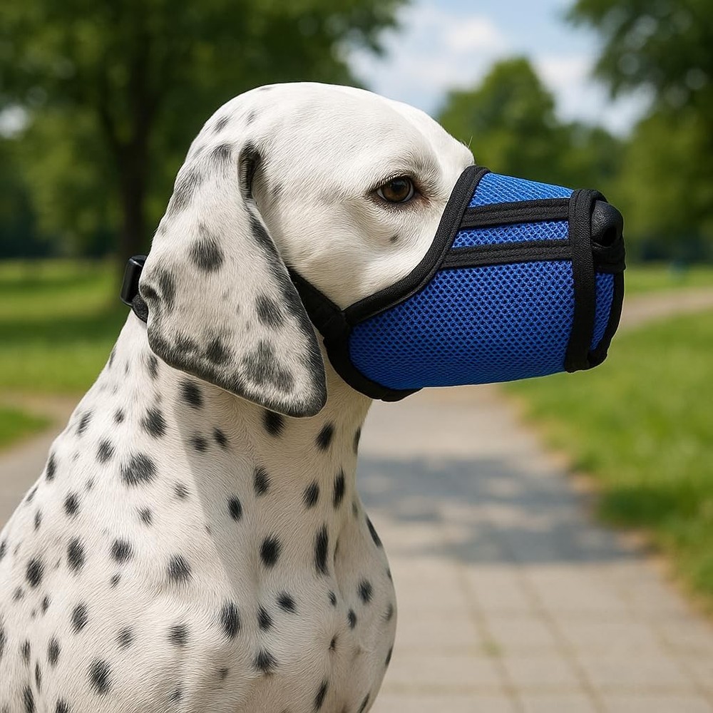 Dog Muzzle Breathable Air-Mesh 3D – Mesh Soft Muzzle for Small Medium Large S...
