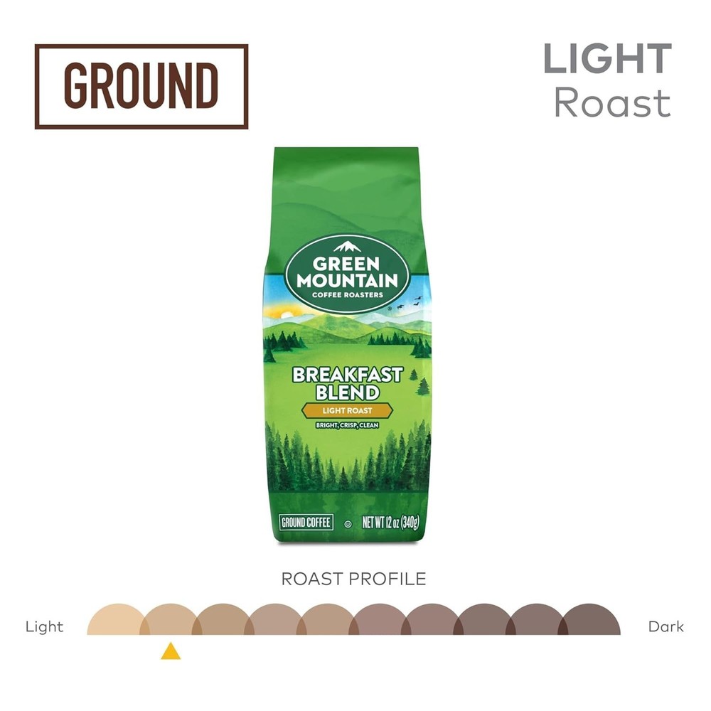 Breakfast Blend, Ground Coffee, Bagged 18 oz