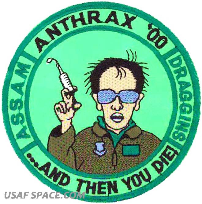 USAF 25th FIGHTER SQUADRON - A-10 - ANTHRAX 2000 - ORIGINAL AIR FORCE PATCH