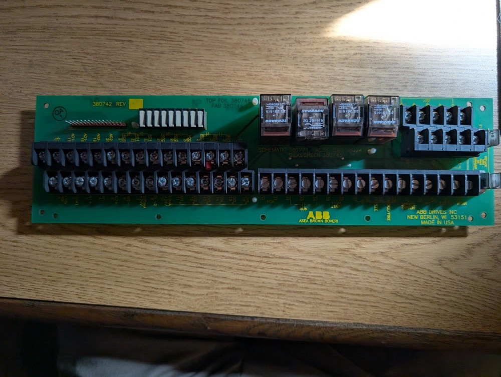 ABB 380742 RELAY TERMINAL BOARD