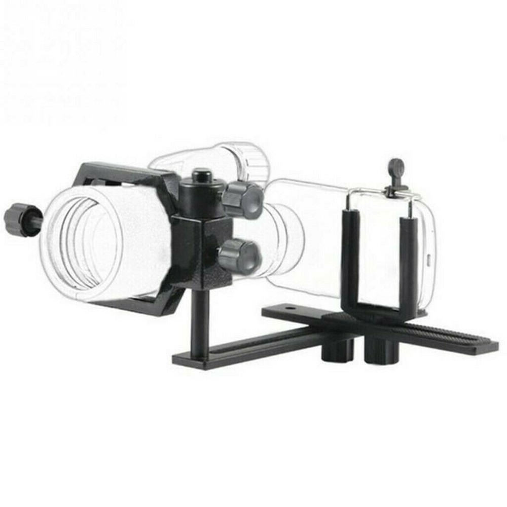 Camera Connection Telescope Scope Adapter+Phone Fixing Clip Holder