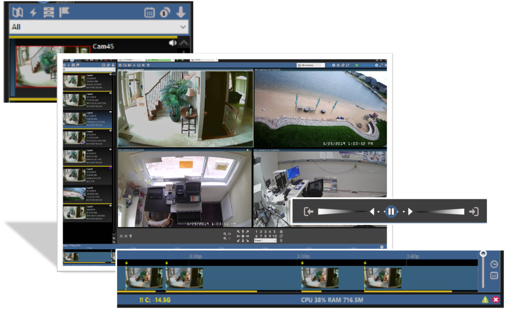 Blue Iris Pro v6.x ( Latest ) Video Camera Security Software - Full License Life