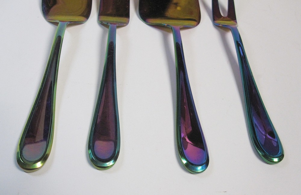 Cambridge CELESTE RAINBOW 4-PC Cheese Serving Set Stainless