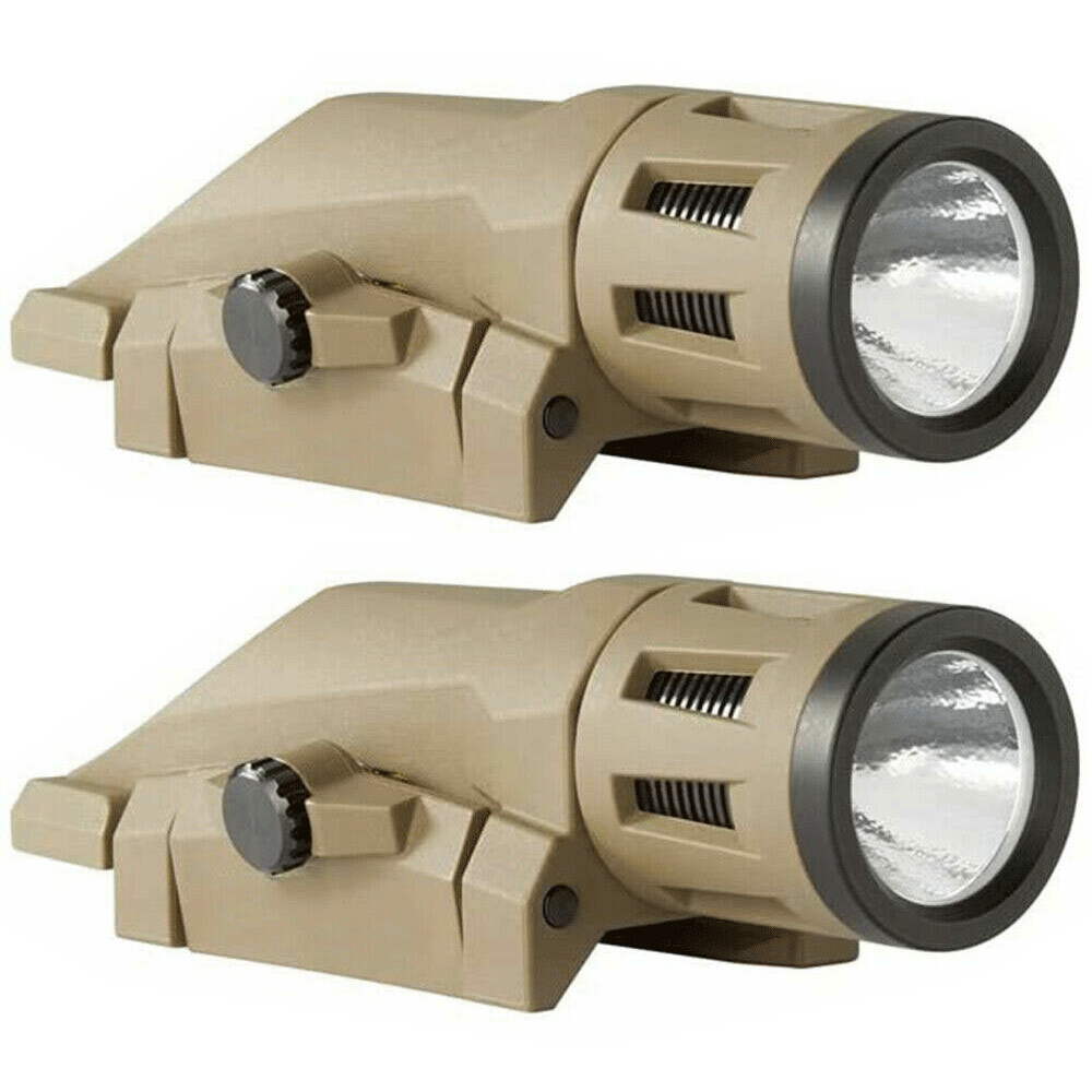 2Pack Tactical 400 Lumen Weapon Mounted Light Multifunction White LED Flashlight