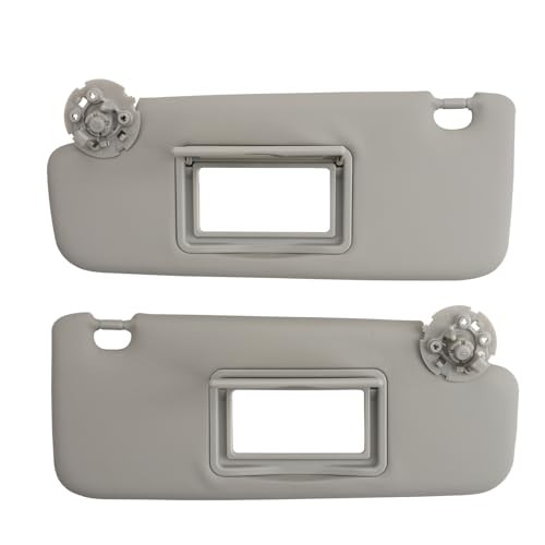 Left Driver & Right Passenger Side Sun Visor Compatible Grey Left & Grey Right