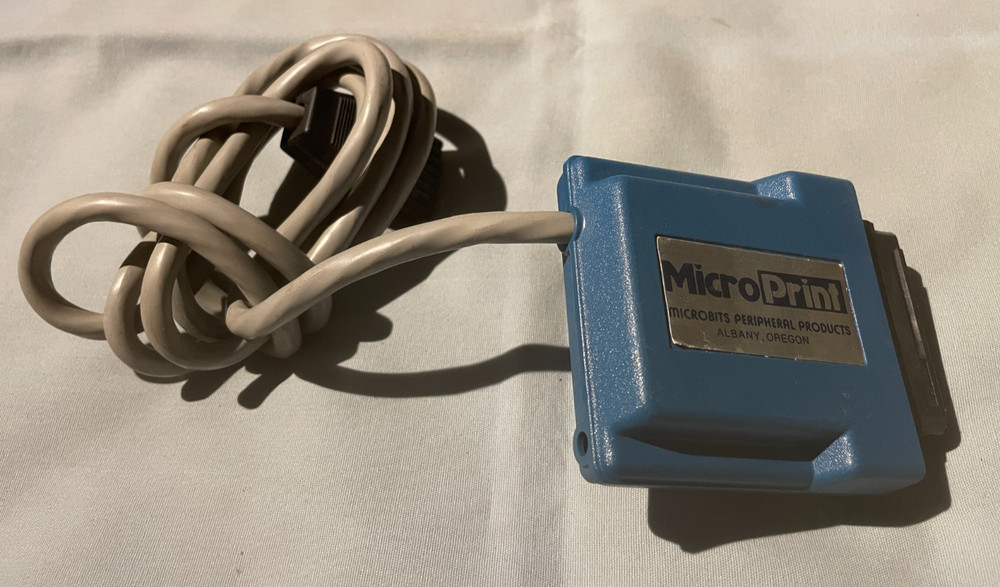 MPP MICROPRINT - Atari 400/800/XL/XE Computer Parallel Printer Interface Cable