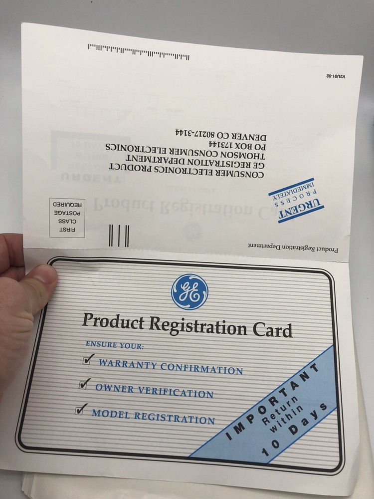 GE VG-4036 VCR Users Guide & Paperwork