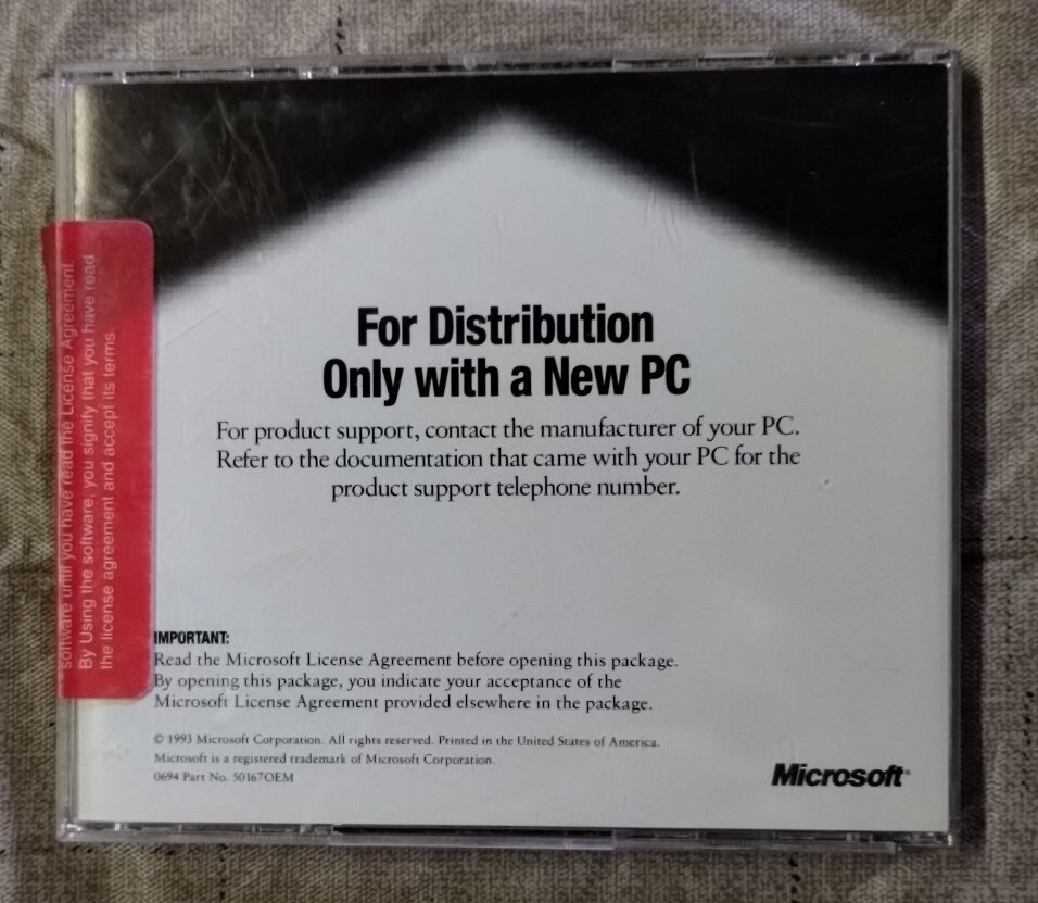 Microsoft Windows Golf - A Multi Media Edition (PC CD-ROM, 1993) Software