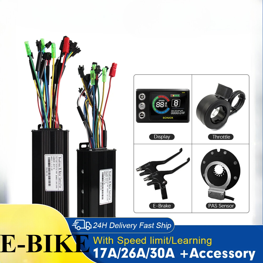 Three-Mode Sine Wave E-bicycle Controller 36V 48V 17A/26A/30A with LCD Display