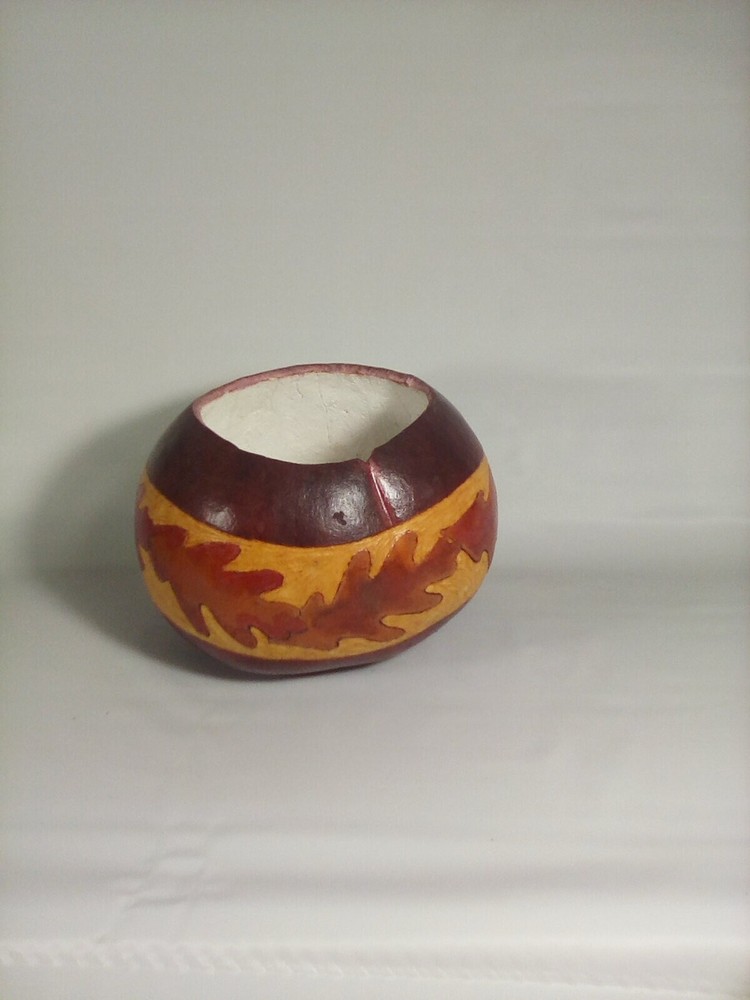 Decroative Handpainted Signed Gourd