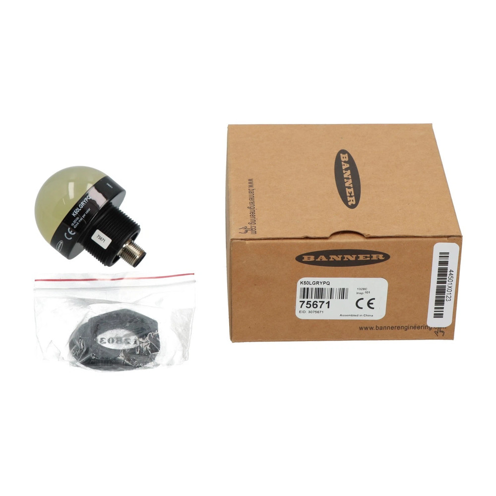 New K50LGRYPQ Banner Engineering 3‑color General‑Purpose LED Indicator