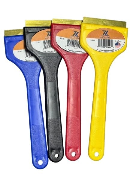 Zeluga 25-555-Combo Brass Blade Ice Scraper – Scratch-Free, Rustproof, Combo