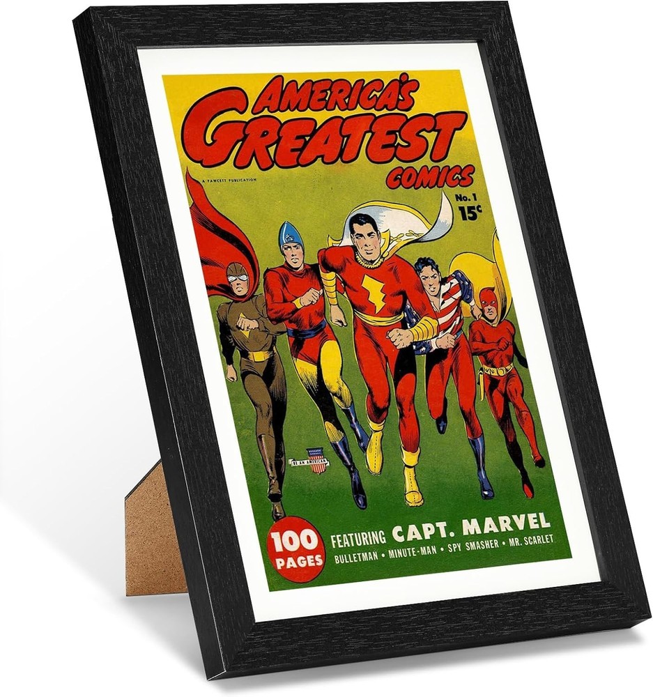 Comic Frame with Acrylic Sheet and Positioning Mat for Home Decor