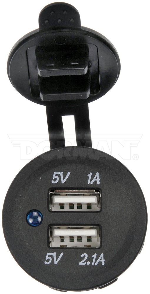 12V DC Accessory Socket Dual USB 5V 1A/2.1A