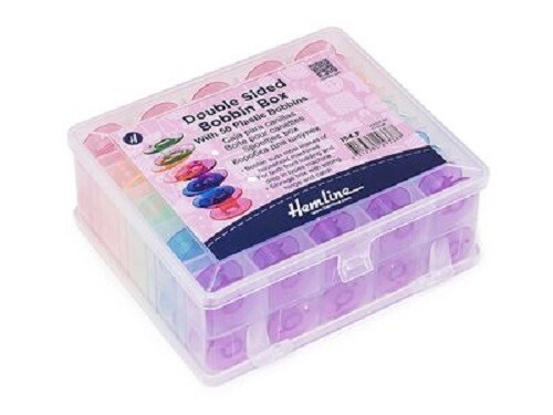 Double Sided Bobbin Box with 50 Bobbins