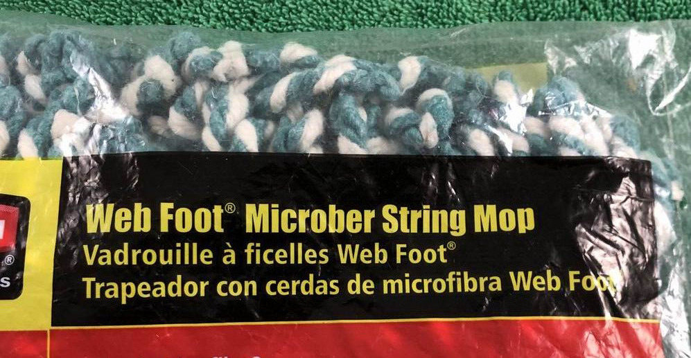 Rubbermaid Web Foot Microber String Mop Head / New Sealed !!