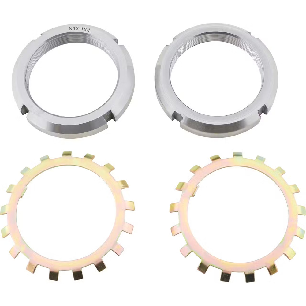 Grand National Hub Spanner Nuts w/Retaining Lock Set
