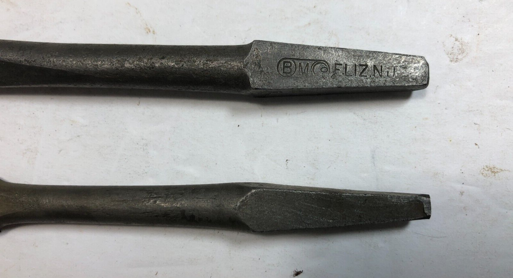 Vintage~ LARGE~ Auger Flathead Screwdriver Bits~~ 3/8"--7/16"~~