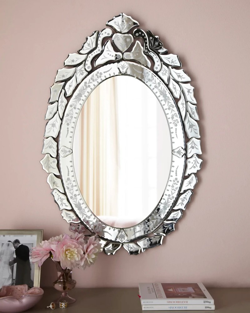 Ernhart Oval Venetian-Style Mirror-NIB