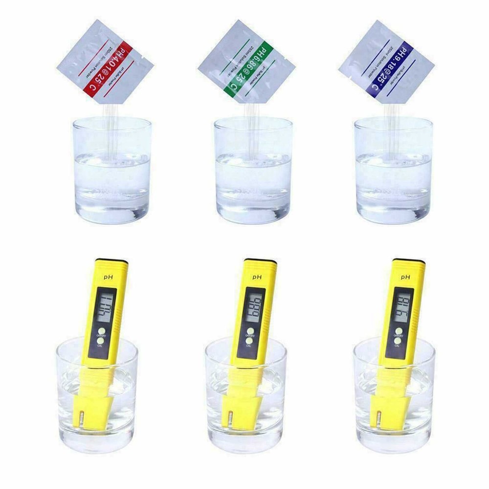 15 Pack pH Buffer Powder Calibration Solution 4.01 6.86 9.18 for Meter Tester C