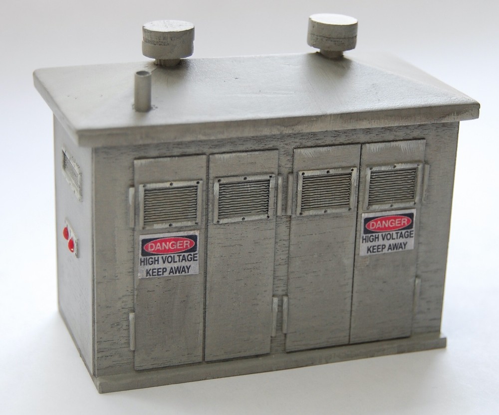 BUILDING PLANS -Electrical Control Cabinet G Scale 1:24 Model Railroad Diorama