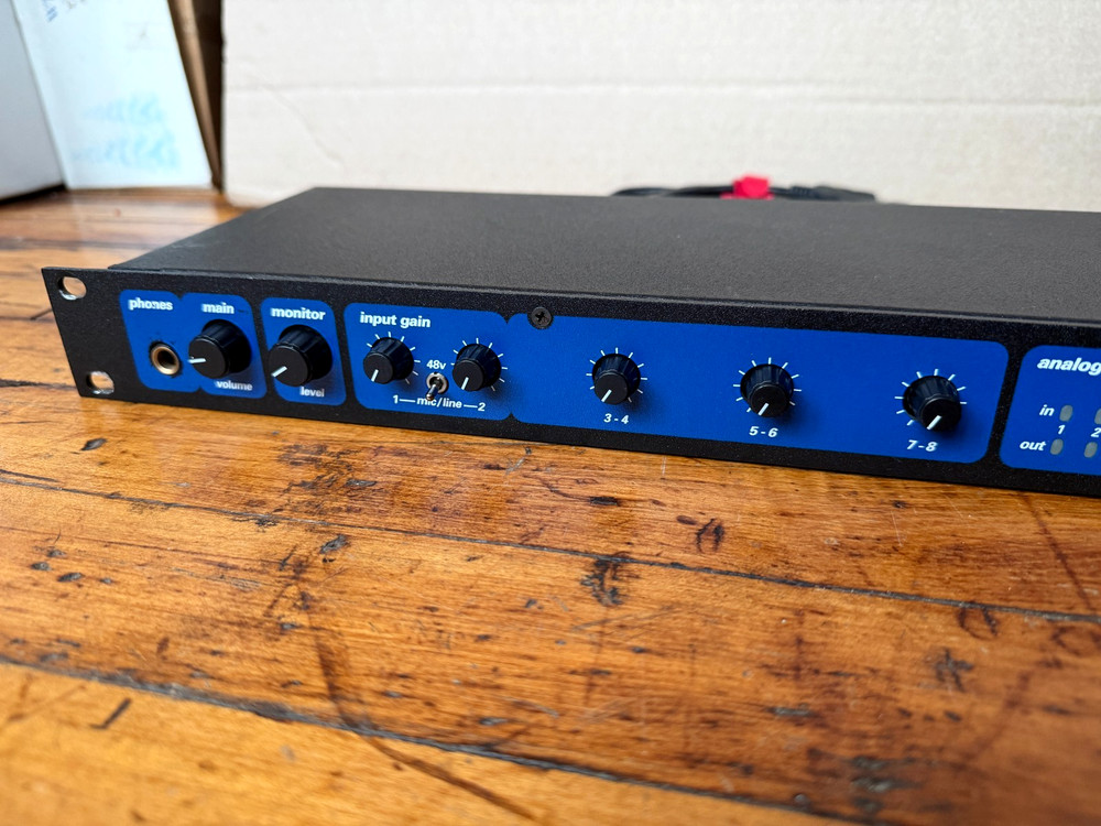 MOTU 828 MK1 Firewire Audio Interface Rack Mount with Cables Tested Working